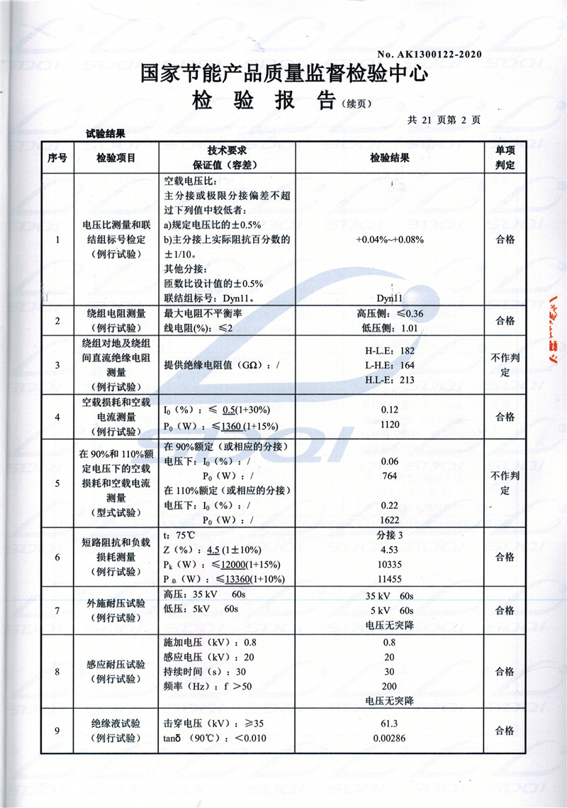 高低压试验报告-S11-1250乐都乐都乐都油浸式变压器-2.jpg